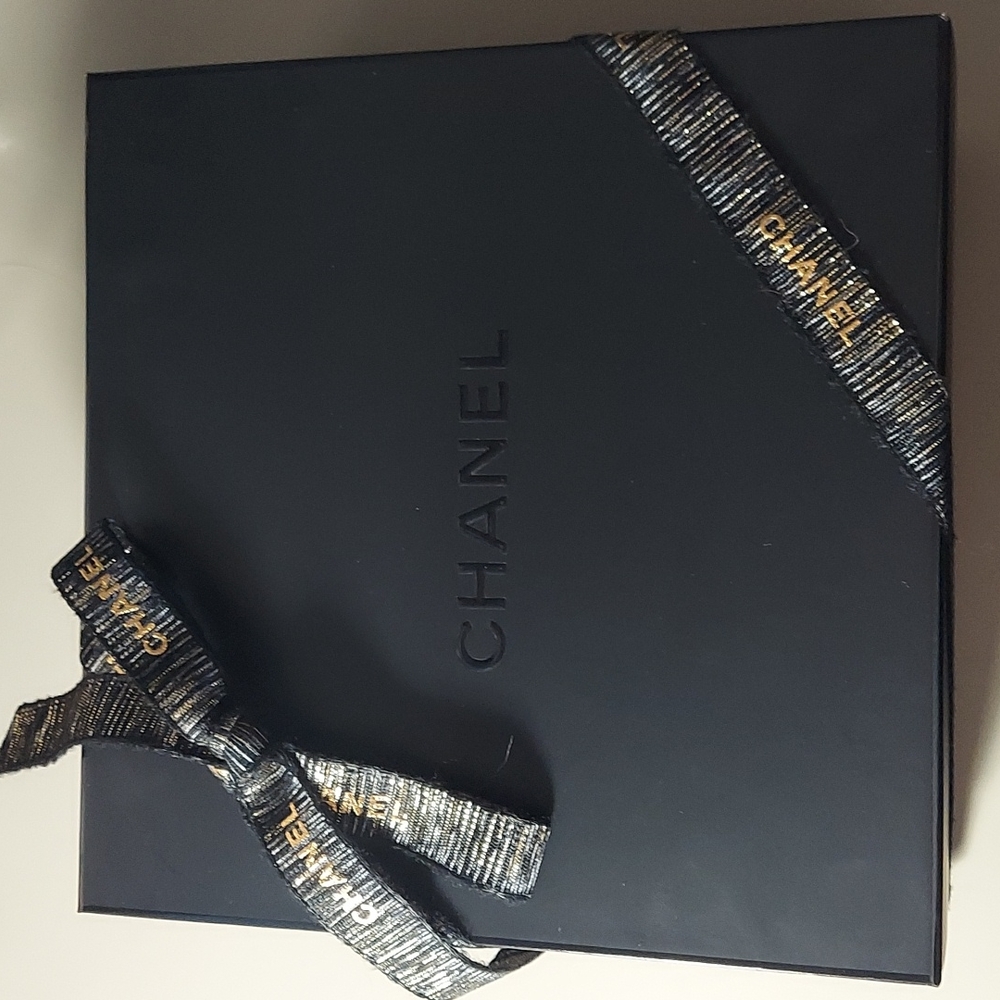 Chanel black box with Chanel ribbon OPEN TO REASONABLE OFFERS.